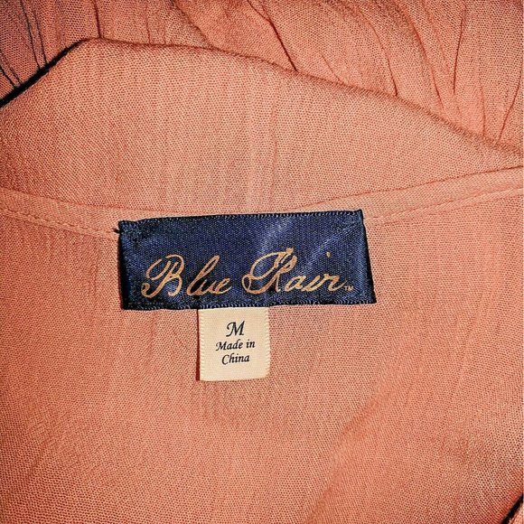 Francesca Womens Babydoll Top Size Medium Pink Sleeveless Keyhole Neck - Picture 6 of 7